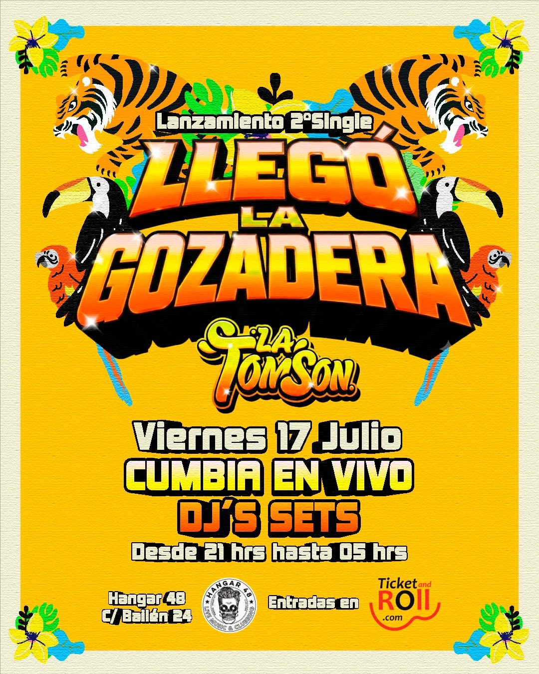 Lanzamiento de Llegó la Gozadera en Hangar 48